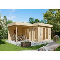 26 % Discount! Fjordholz Flachdach Gartenhütten Modell Wendy 28 20m²