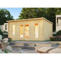 26 % Discount! Fjordholz Pultdach Gartenhütten Modell Mali 28 C 12m²