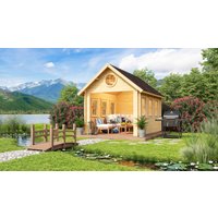 26 % Discount! Fjordholz Gartenhütten Modell Glarus 44 12m²