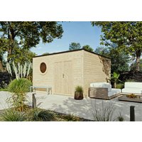 26 % Discount! Fjordholz Gartenhütten Modell Rondo 40 D 16m²