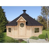 26 % Discount! Fjordholz 8-Eck Grillkota Modell Nils 17 m² 20m²