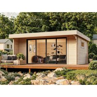 26 % Discount! Fjordholz Gartenhütten Modell Kubi 44 IsoSlide 20m²