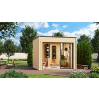 26 % Discount! Fjordholz Gartenhütten Modell Q-BIC Alu 70 G 9m²
