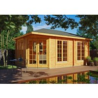 26 % Discount! Fjordholz Gartenhütten Modell Glasgow 44 D 20m²