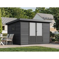 26 % Discount! WPC Gartenhütten Modell Style DeLuxe 8,4 m² 9m²