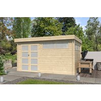 26 % Discount! Flachdach Gartenhütten Modell Nelo 44 B 12m²