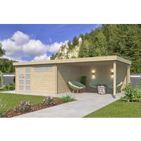 26 % Discount! Flachdach Gartenhütten Modell Nelo 44 C mit 400 cm A 32m²