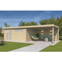 26 % Discount! Flachdach Gartenhütten Modell Nelo 44 E mit 400 cm A 32m²