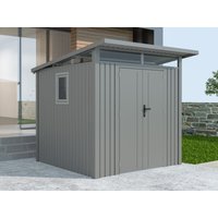 34 % Discount! Metall Gerätehaus Modell Skylight 4,45 m² Alu Grau 6m²