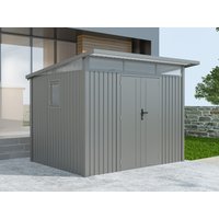 34 % Discount! Metall Gerätehaus Modell Skylight 5,80 m² Alu Grau 6m²