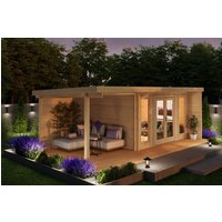 26 % Discount! Fjordholz Gartenhütten Modell Kubi Lodge 44 24m²
