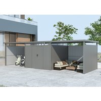 37 % Discount! Metall Gerätehaus Modell Style 7,56 m² Spar-Set-4 8m²