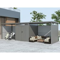33 % Discount! Metall Gerätehaus Modell Style 4,45 m² Spar-Set 4 6m²