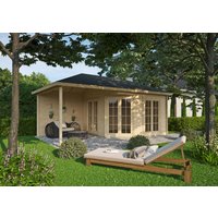 26 % Discount! Fjordholz Gartenhütten Modell Silke 70 28m²