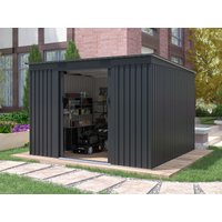 25 % Discount! Metall Gerätehaus Modell Pento 6,29 m² 6m²