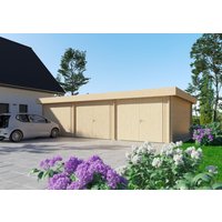 26 % Discount! Fjordholz Holzgarage Modell Flensburg 44, Naturbel
