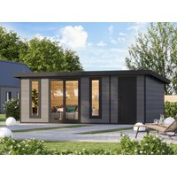 26 % Discount! WPC Gartenhütten Modell Panorama 2-Raum 18m²