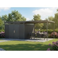 22 % Discount! StarLine Metall Gerätehaus Modell Solidum 17,22 m² 15m²