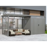 34 % Discount! Metall Gerätehaus Modell Style 4,45 m² Spar-Set 5 12m²