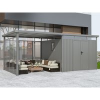 36 % Discount! Metall Gerätehaus Modell Style 7,56 m² Spar-Set-5 12m²