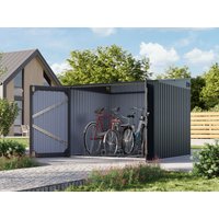 27 % Discount! Metall Fahrradgarage Modell Pulti 3,69 m²