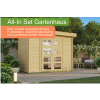 All-In Gartenhütten mit Flachdach 300 x 200 cm / Chr 6m²