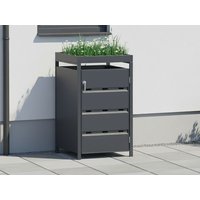 27 % Discount! StarLine 1er Mülltonnenbox Stabilo mit Pflanzdach