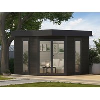 26 % Discount! WPC 5-Eck Gartenhütten Modell Style Modern 12m²