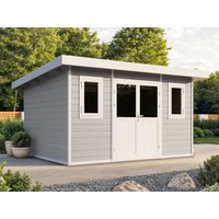 30 % Discount! WPC Gartenhütten Modell Nexo White 11,28 m² 12m²
