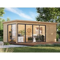 26 % Discount! Fjordholz Gartenhütten Modell Office IsoSlide 7 18m²