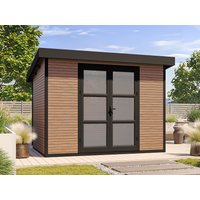 26 % Discount! WPC Gartenhütten Modell FineLine 5,8 m² Teak 6m²