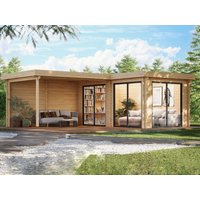 26 % Discount! Fjordholz Gartenhütten Modell Luisa-44 IsoSlide 35m²