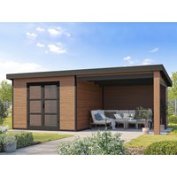26 % Discount! WPC Gartenhütten mit Lounge Modell FineLine 16,90 m² 15m²