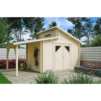 26 % Discount! Fjordholz Gartenhütten Modell Varianta 44 C +SD 12m²