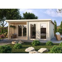 26 % Discount! Fjordholz Gartenhütten Modell Alba 44 18m²