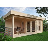 26 % Discount! Fjordholz Gartenhütten Modell Nora 44 D Modern 18m²