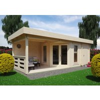 26 % Discount! Fjordholz Gartenhütten Modell Nora 44 E Modern 24m²