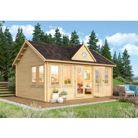 26 % Discount! Fjordholz Gartenhütten Modell Teehaus Leeds 44 20m²