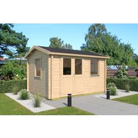 26 % Discount! Fjordholz Gartenhütten Modell Narvic 44 B 12m²