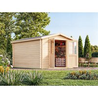 26 % Discount! Fjordholz Gartenhütten Modell Bente 28 D 12m²