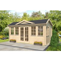 26 % Discount! Fjordholz Gartenhütten Modell Teehaus Newcastle 44 20m²