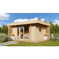 26 % Discount! Fjordholz Gartenlounge Modell York 44 15m²