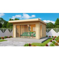 26 % Discount! Fjordholz Gartenhütten Alu Concept 44 E 24m²