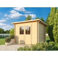 26 % Discount! Fjordholz Pultdach Gartenhütten Modell Ezra 2D 6m²