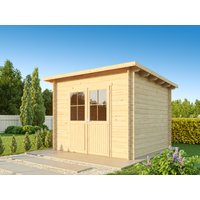 26 % Discount! Fjordholz Pultdach Gartenhütten Modell Ezra 3D 9m²