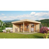 26 % Discount! Fjordholz Gartenhütten Alu Concept Relax 44 B 24m²