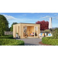 26 % Discount! Fjordholz Gartenhütten Modell Q-BIC 44 A 20m²