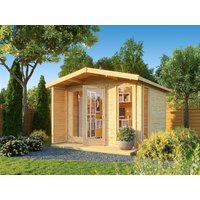 26 % Discount! Fjordholz Satteldach Gartenhütten Modell Monica 28 C 12m²