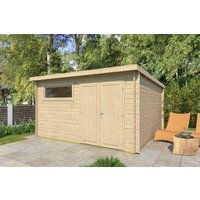 26 % Discount! Fjordholz Gartenhütten Modell Gent 28 G 12m²
