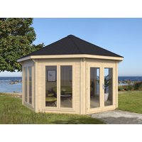 26 % Discount! Gartenpavillon Modell Modern 17 m² mit 4 Fenstern 16m²